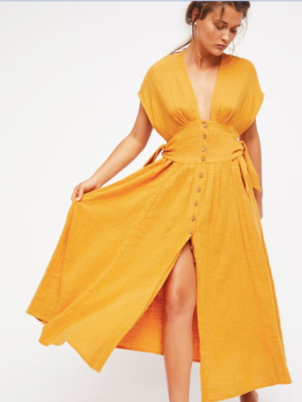 Free People Jacinta Flowy Maxi Dress NWT size XS vacation boho tropical chic